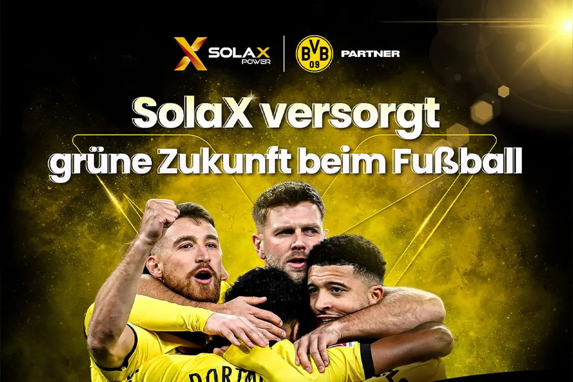 SolaX Power wird Partner des Fußballvereins Borussia Dortmund